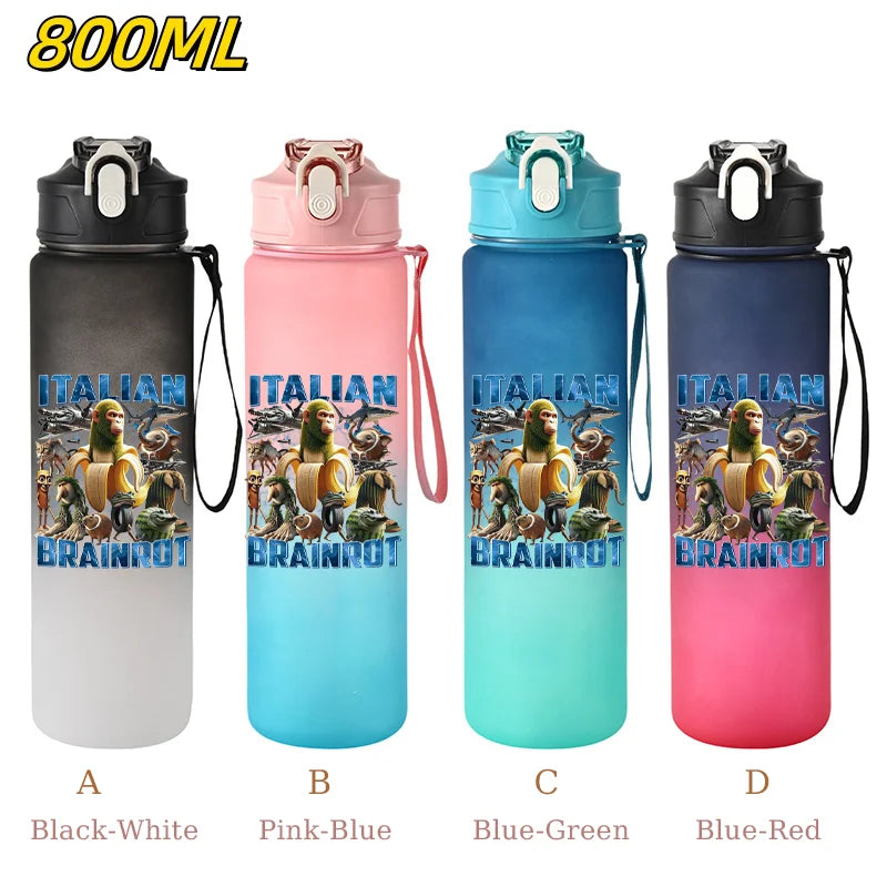 800ML Tralalero Tralala Straw Water Cup