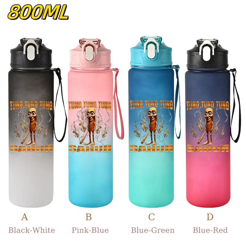 800ML Tralalero Tralala Straw Water Cup