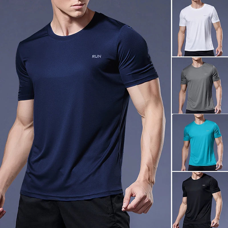 Men's Short Sleeve Undershirt Man Athletic T-Shirt