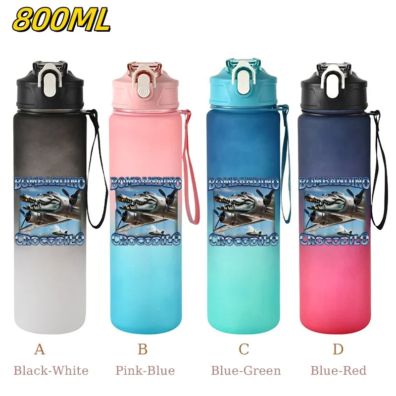 800ML Tralalero Tralala Straw Water Cup