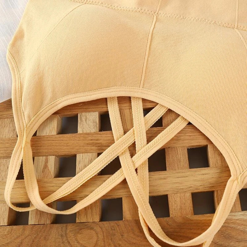 Sexy Women Tops Back Cross Strap