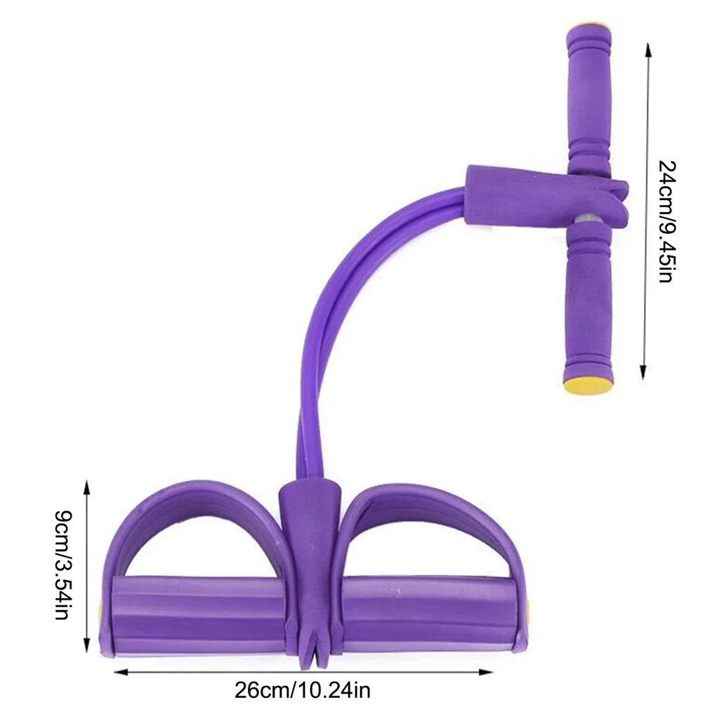 Four-Tube Tensioner Multi-Functional Household Fitness Yoga Abdominal Strengthening Elastic Band Tension Rope Sit-Up Assistive