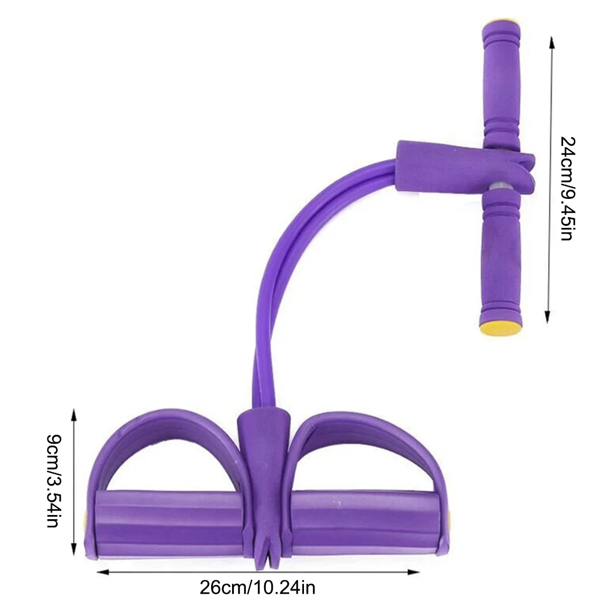 Four-Tube Tensioner Multi-Functional Household Fitness Yoga Abdominal Strengthening Elastic Band Tension Rope Sit-Up Assistive