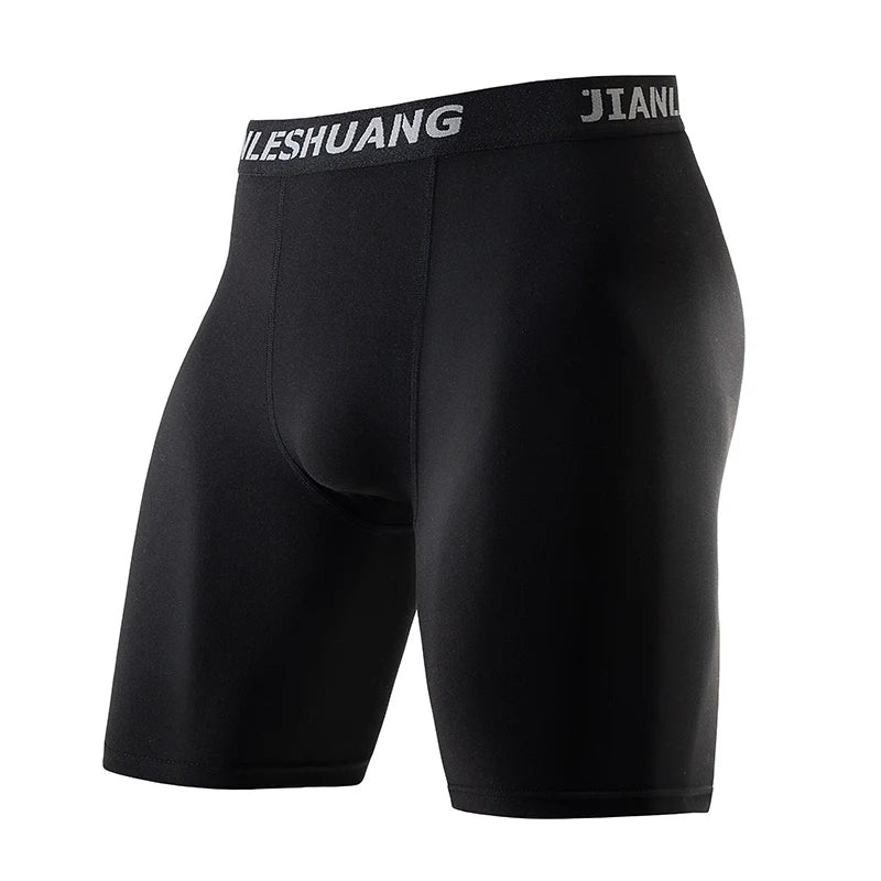 1/5 Pcs Men's Plus Size Black And White Long Sports Underwear