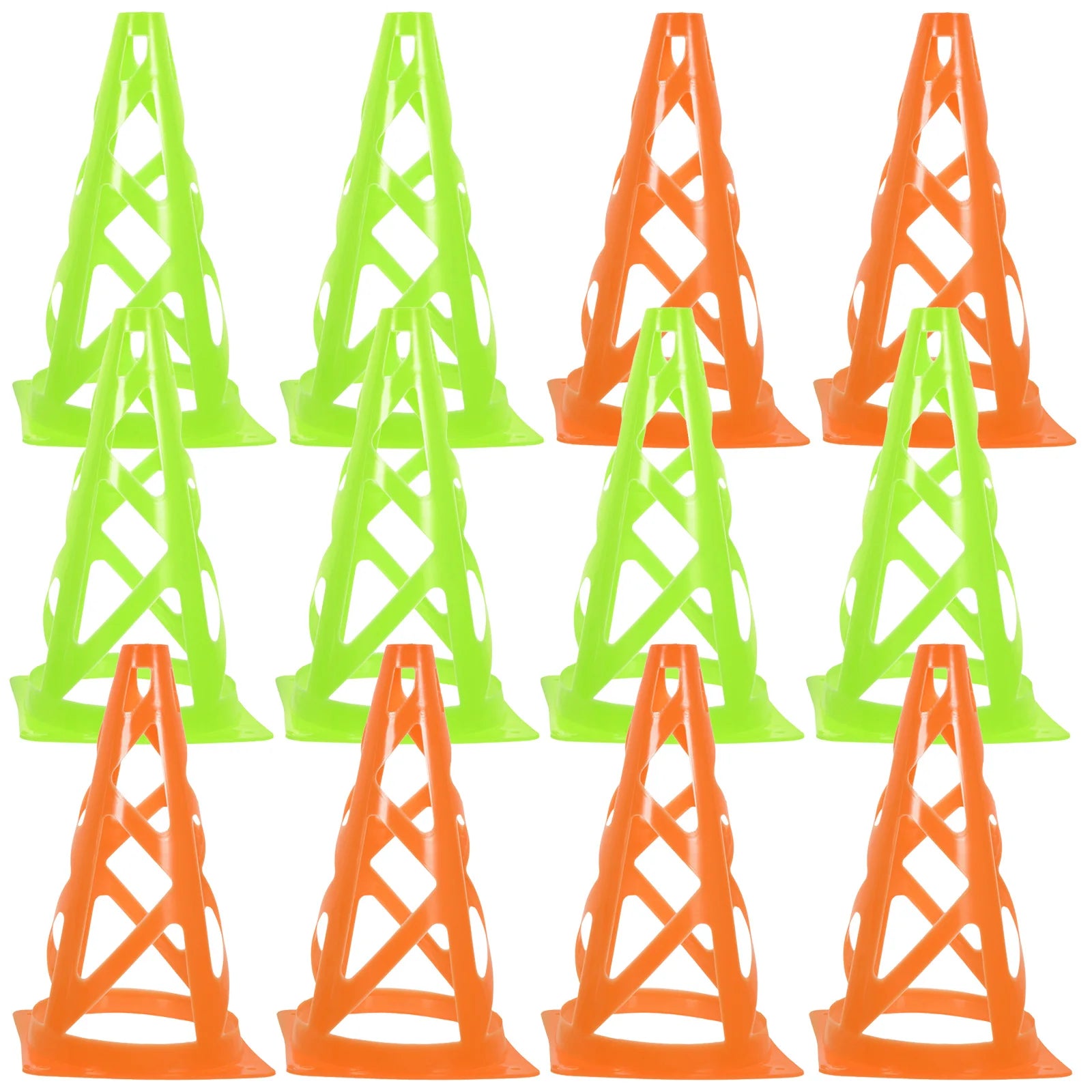 12 Pcs Training Cones Colored for Soccer Plastic Sports Equipment Agility Popularity Athletic