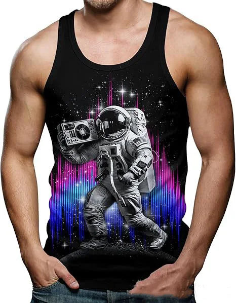 Funny Shark Cat 3D Print Tank