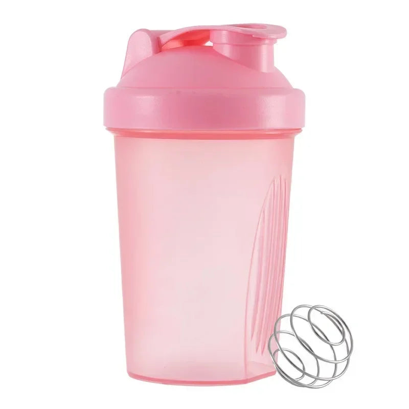Sports Shaker Bottles Water Cups Whey Protein Powder Mixer Bottle Leak Proof Fitness Gym Shaker Outdoor Portable Drink Cup 400ML