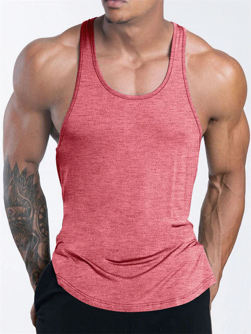 NEW Men's Fitness Tank Top Summer Training Undershirt men Basketball quick-dry Breathable loose Tank Top men casual Sports Vest