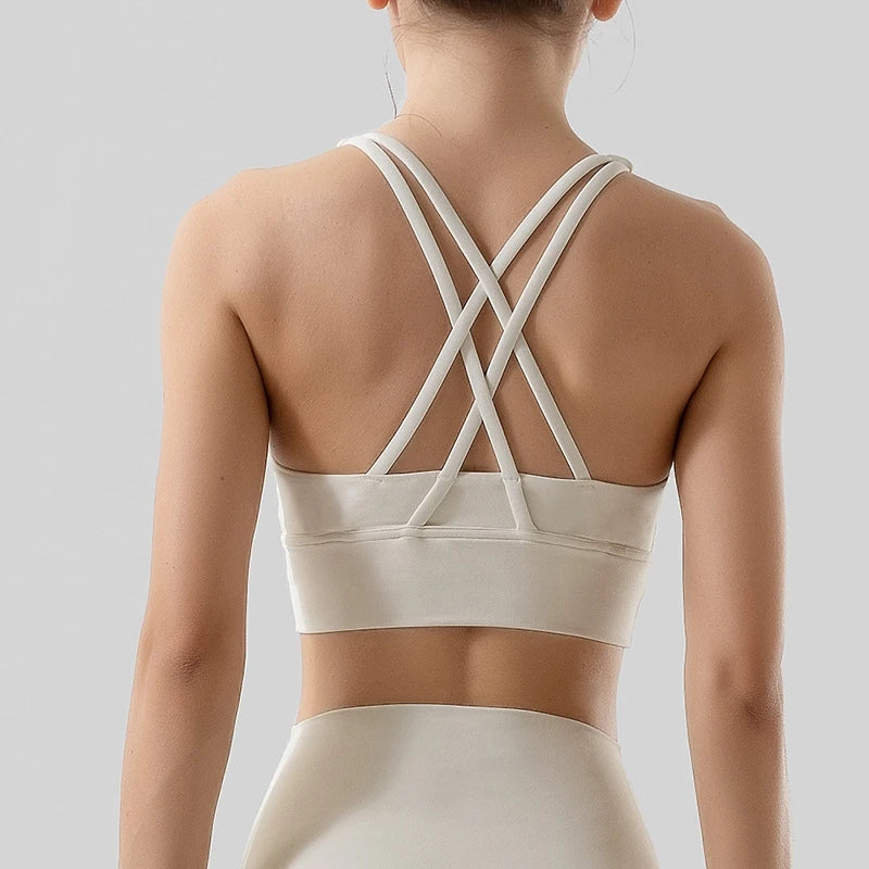 Women Fitness Yoga Bras Race Back Sports Bras Nylon Top Women Bra Sexy Breathable Underwear For Women Gym