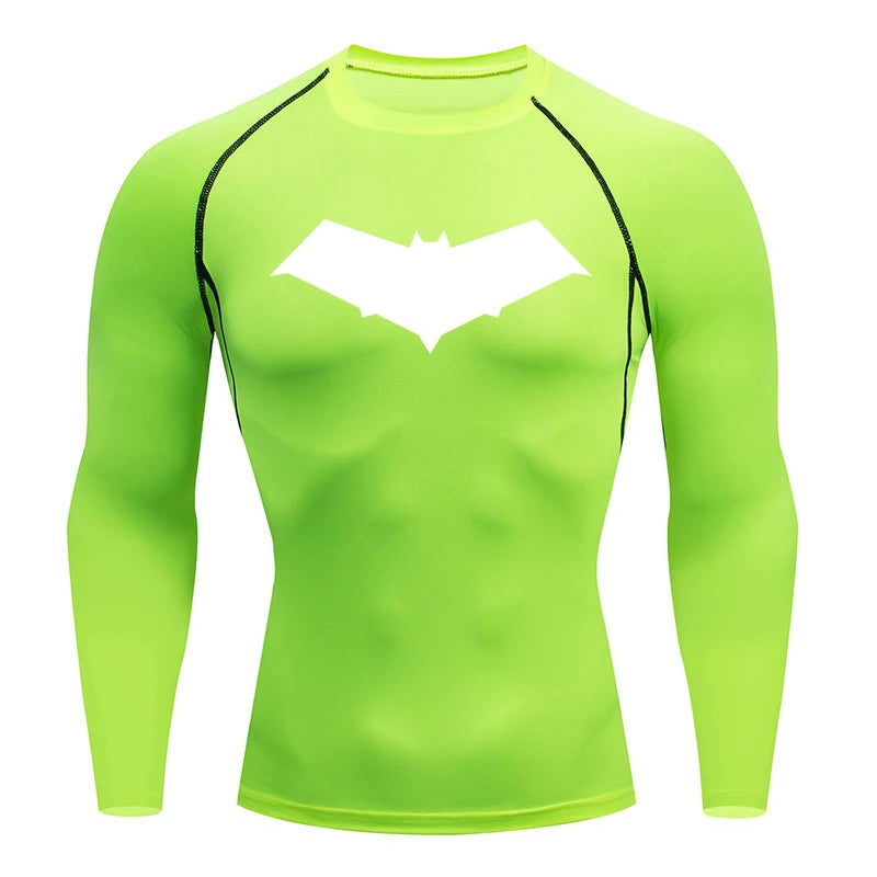 Compression Shirt Men Short Running T Shirt Gym Sports Top Quick Dry Breathable Black Fitness Sportswear Bodybuilding Clothing