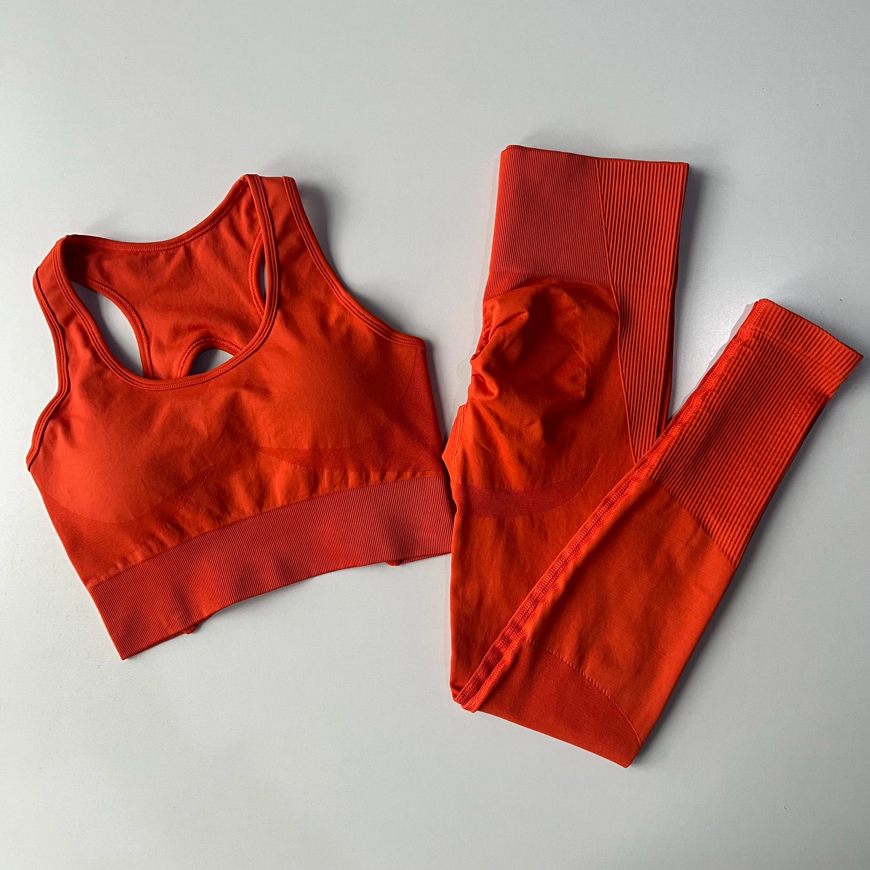 Peach Butt Lift Quick Dry Yoga Suit Set Fitness Pants High Waisted Leggings with Sports Bras Peach Butt Lift Lift Fitness Set