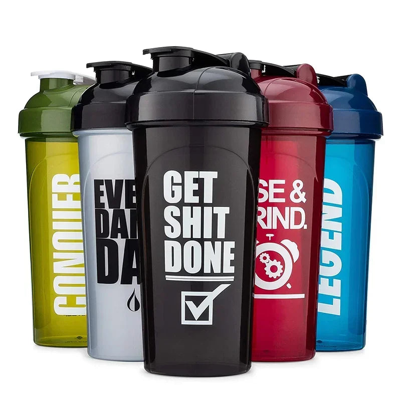 700ml Bottle Protein Powder Shake Cup Large Capacity Water Bottle Plastic Mixing Cup Body-Building Exercise Bottle