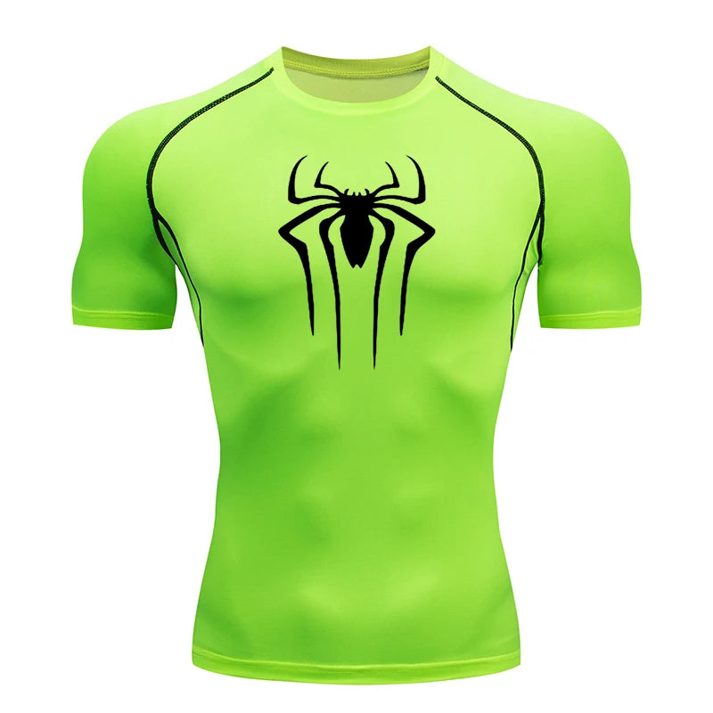 2024 Compression T Shirt Men Short Sleeve Sport Tees Fitness Running Sportsear Men Gym Elastic Quick Dry Jogging T-shirt Tops
