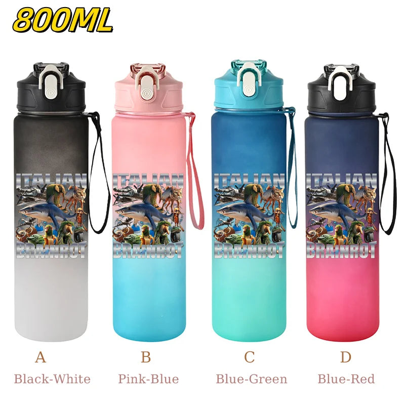 800ML Tralalero Tralala Straw Water Cup