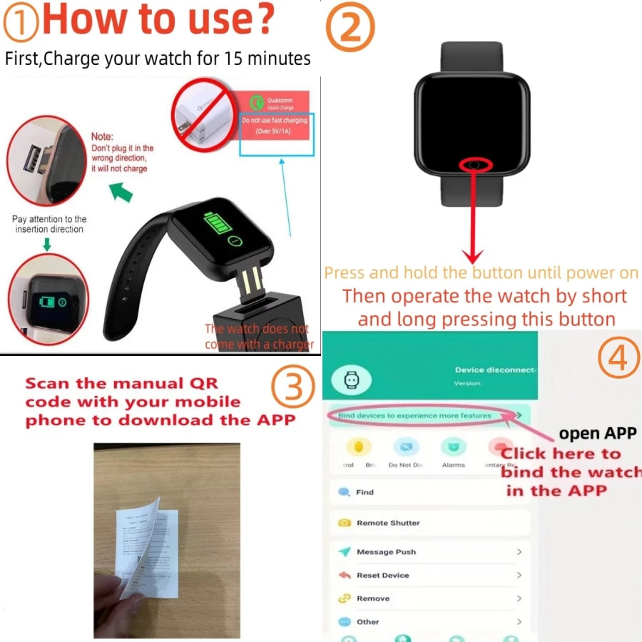 Smartwatch Men Women