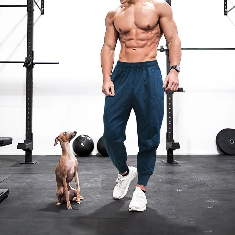 Running Pants Men Summer Joggers Pants Fitness Sweatpants Gym Clothing Men Jogging Trackpants Sports Pants Bodybuilding Trousers