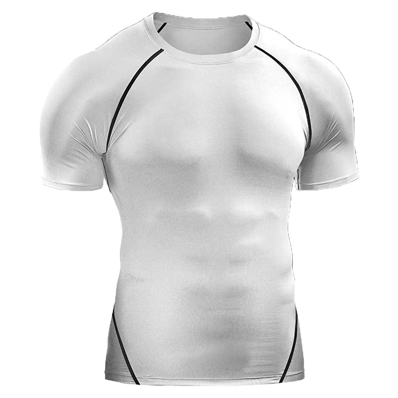 2025 Compression T Shirt Men Summer Workout Shirts