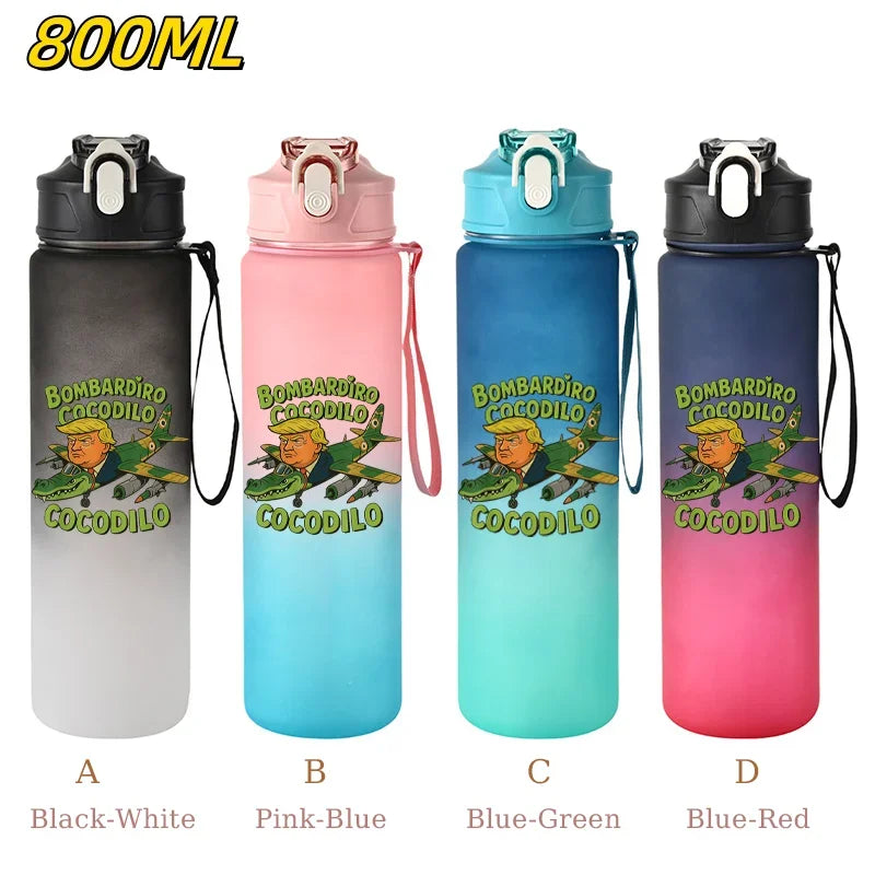 800ML Tralalero Tralala Straw Water Cup