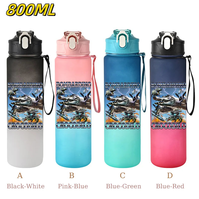 800ML Tralalero Tralala Straw Water Cup