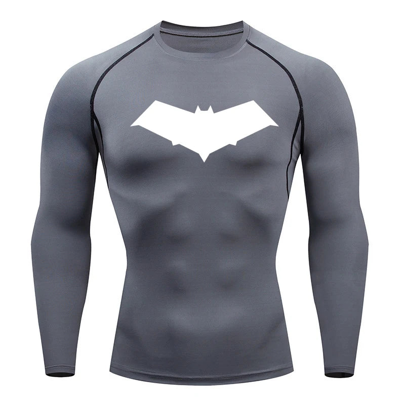 Compression Shirt Men Short Running T Shirt Gym Sports Top Quick Dry Breathable Black Fitness Sportswear Bodybuilding Clothing